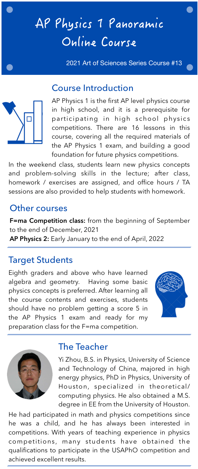 AP Physics 1 Summer 2021