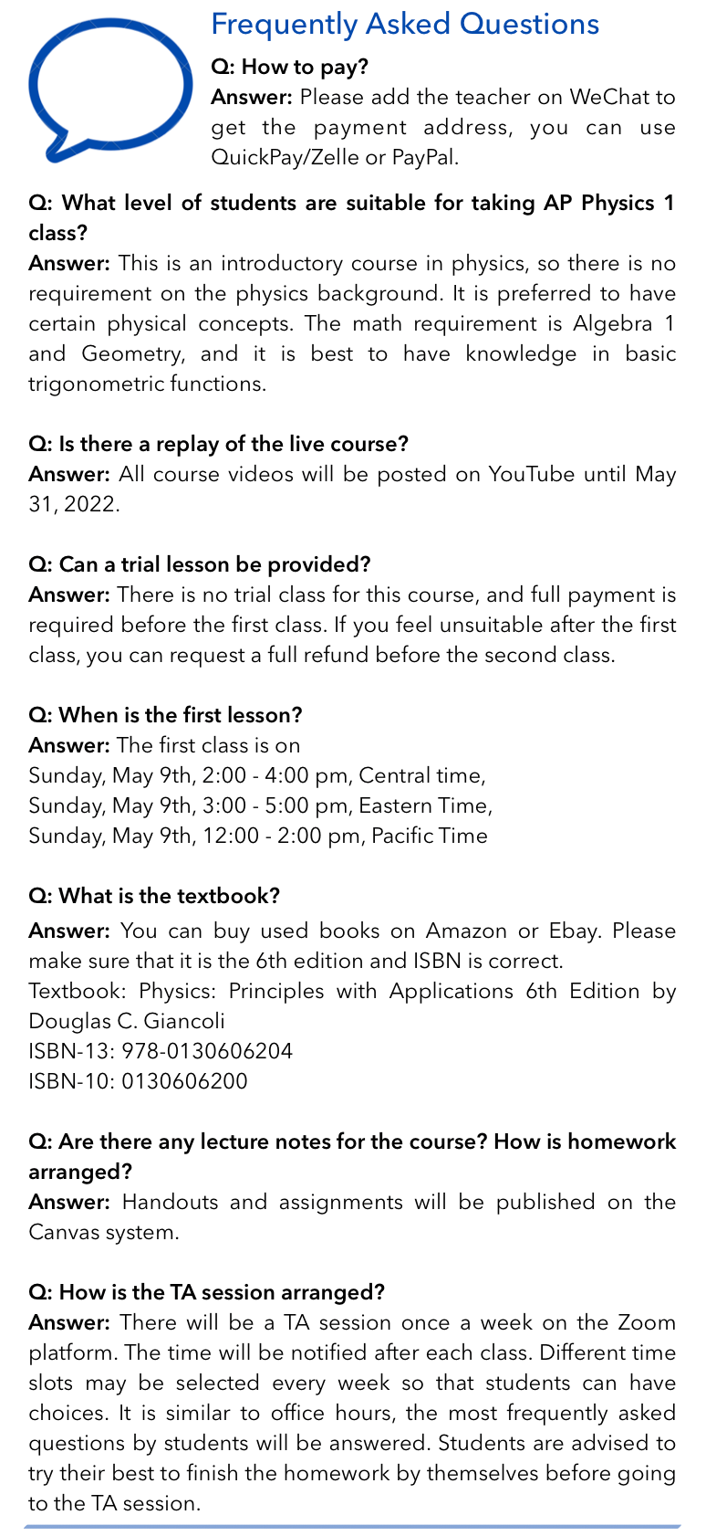 AP Physics 1 Summer 2021